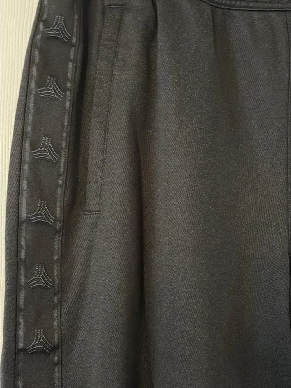 Adidas Men’s Black Track Pants with Side Stitch Detail